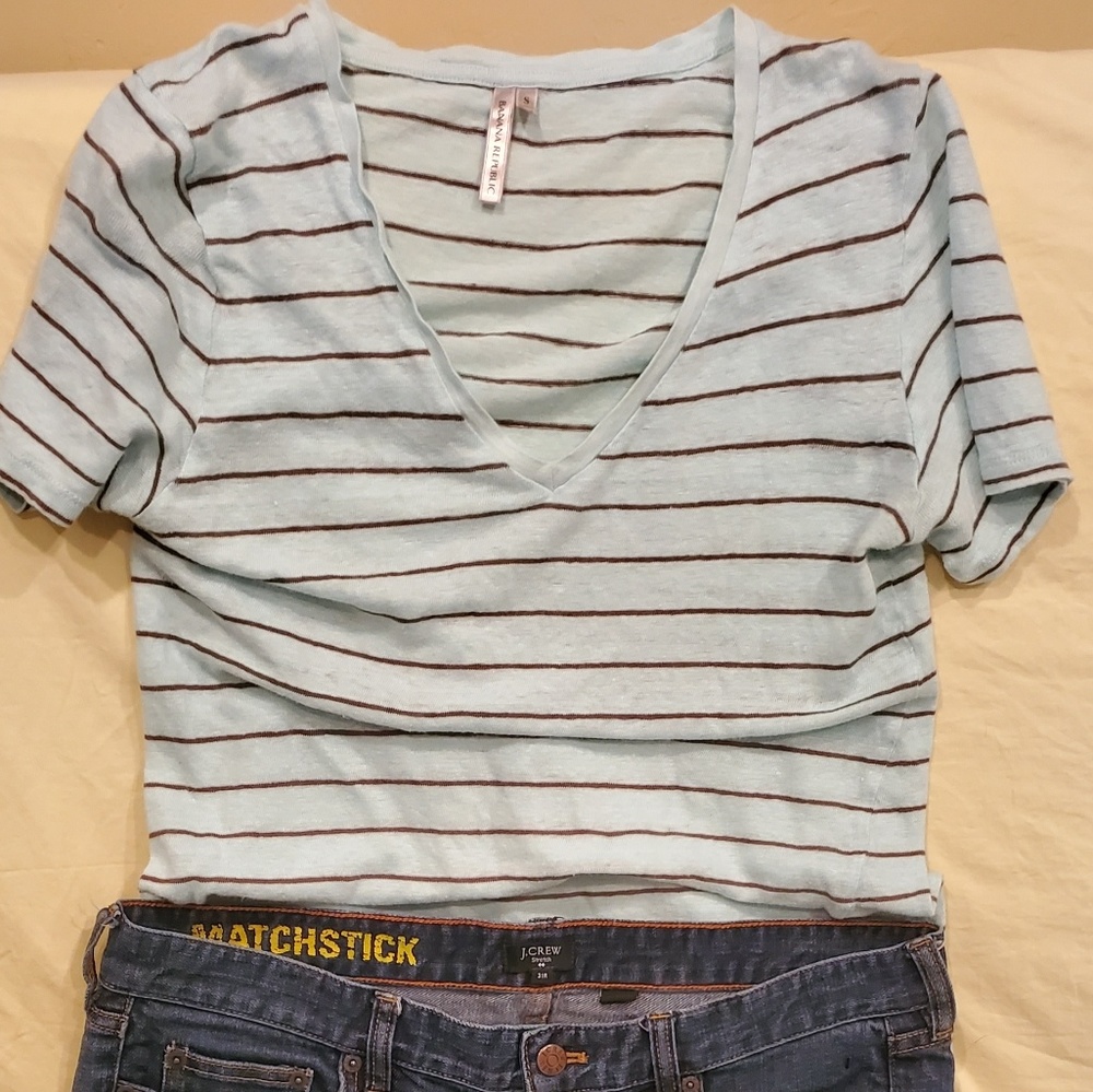 Ladies Slub Cotton Banana Republic T-shirt